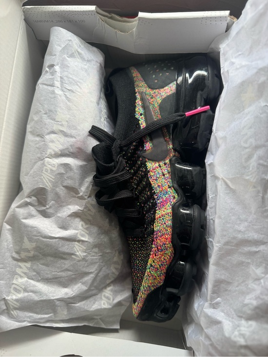Nike Shoes - Nike Women’s VaporMax Flyknit — Black with Multicolor Knit